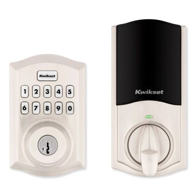 Kwikset Home Connect 620 Smart Lock, Z-Wave 700 Long Range, Traditional with Deadbolt, Satin Nickel